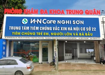 Không khí nhộn nhịp tại trung tâm tiêm chủng VHN Care thị xã Nghi Sơn